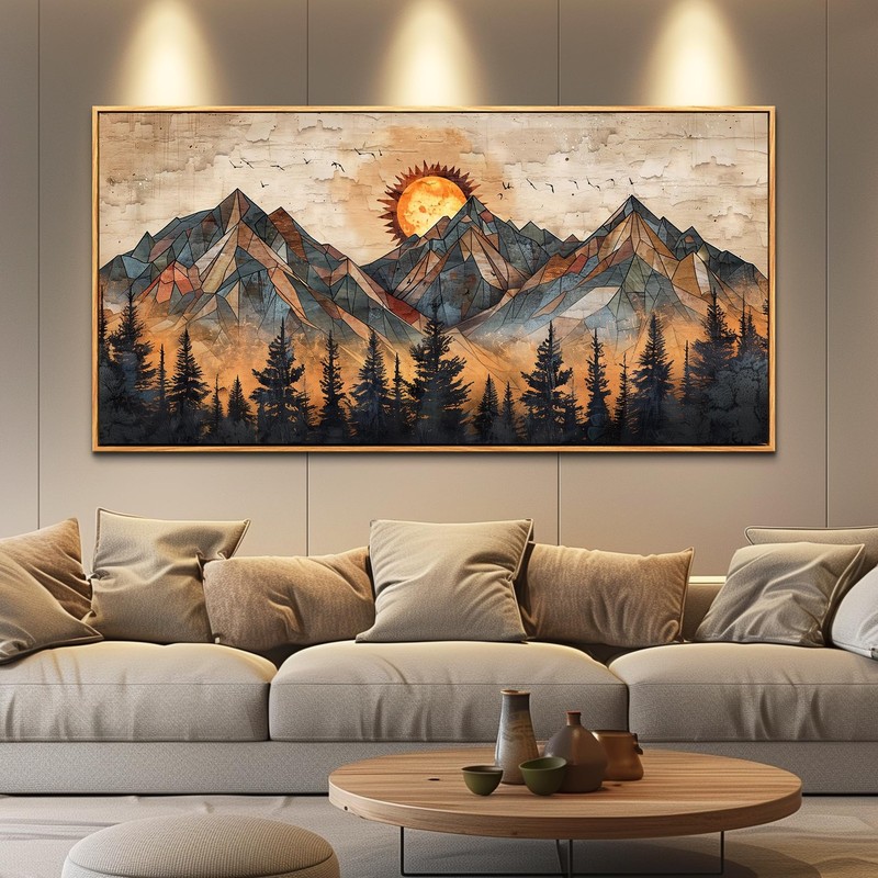 ZUITINGHUA Boho Wall Art For Living Room Large Canvas Wall Decor For Bedroom …
