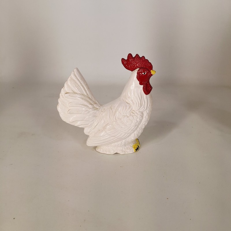 Set of 3 Ceramic Rooster Figurines Farmhouse Kitchen Decor Chicken Statues gallery
