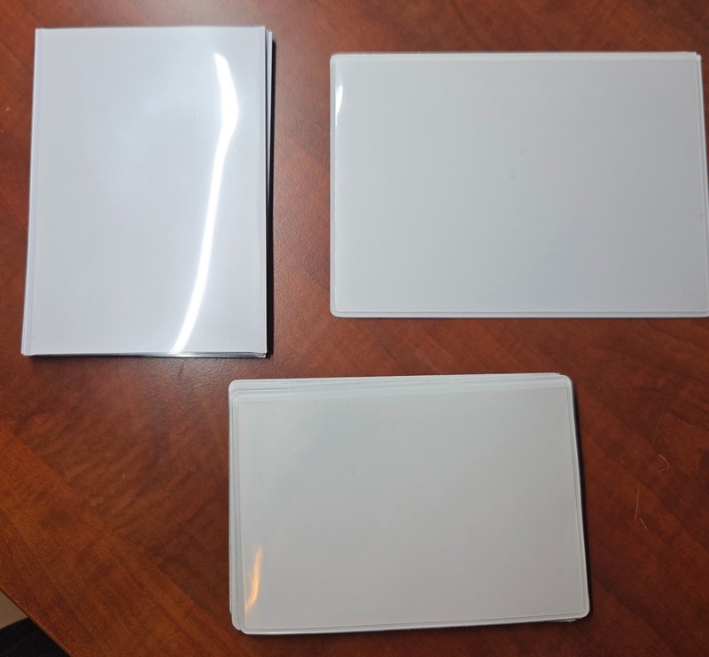 Magnetic Photo Holder White Set of 17