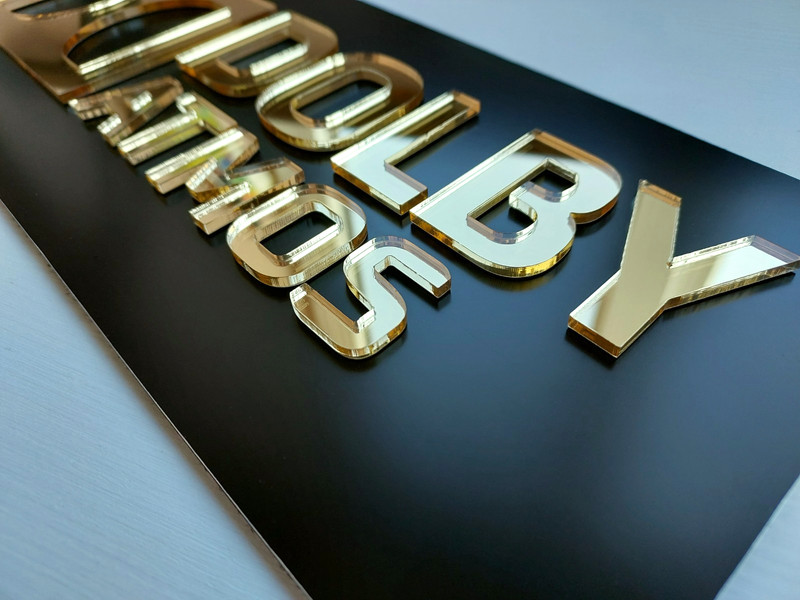 Dolby Atmos Vision DTS X 4K Ultra HD Signs Plaques Movie Media Cinema Room Decor gallery