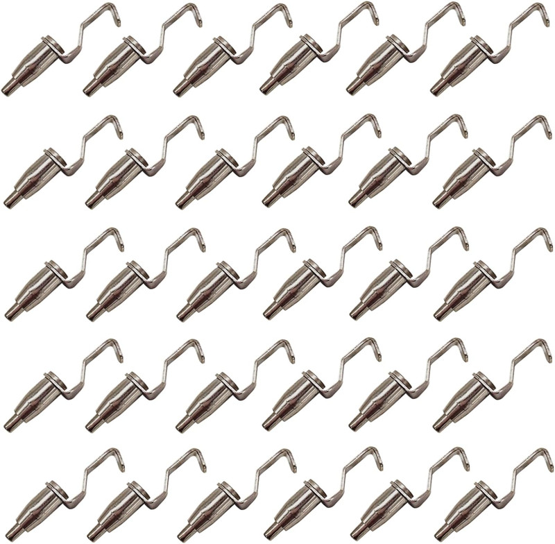Adjustable Gallery Hooks 18-Pack, Metal Wire Rope Hangers for Thin Cable (1Mm-2M gallery