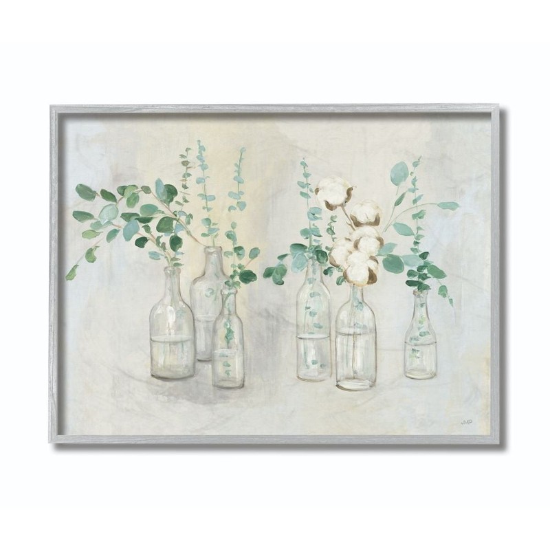 Industries Flowers And Plants Neutral Grey Green Painting Gray Farmhouse Rustic