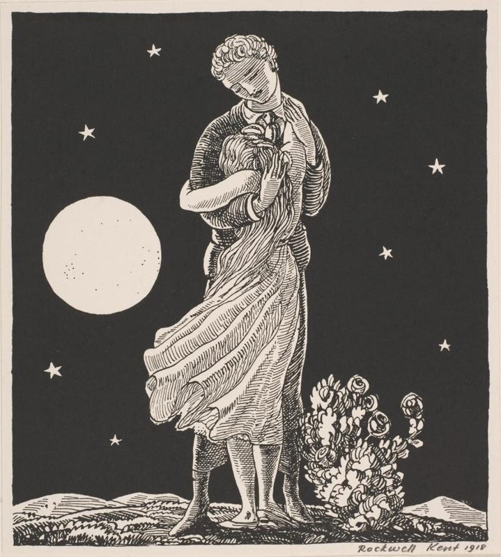 Embrace : Rockwell Kent : 1918 : Archival Quality Art Print