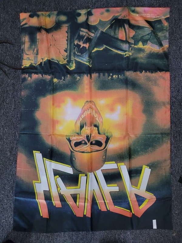 1995 Slayer Skull Flag Rare Vtg Tapestry Poster Banner thrash metal gallery