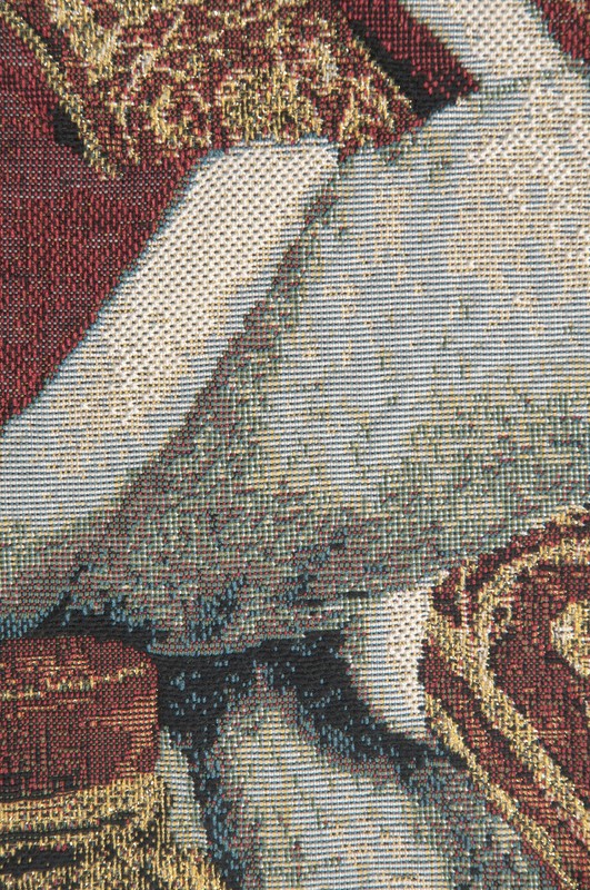 Pope John XXIII Religious Icon Italian Tapestry Wall Art Hanging New 17x11 inch gallery