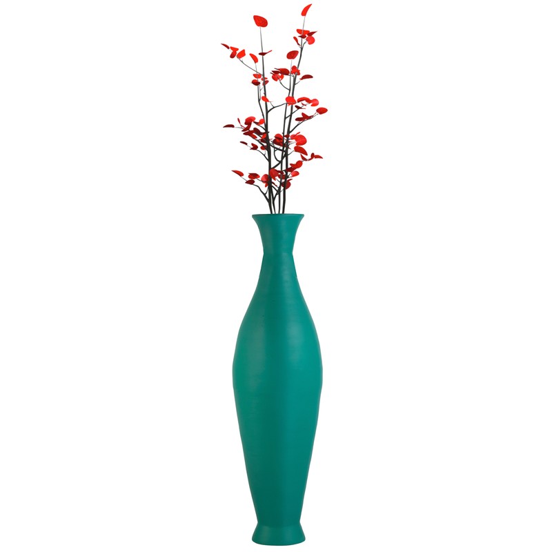 Modern Bamboo Floor Vase – Decorative 43-inch Vase – Contemporary Tall Vase