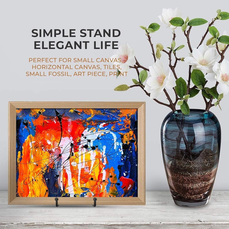 Elegant 4.5-Inch Plate Stand with Matte Black Finish - Set of 2 Display Stands gallery