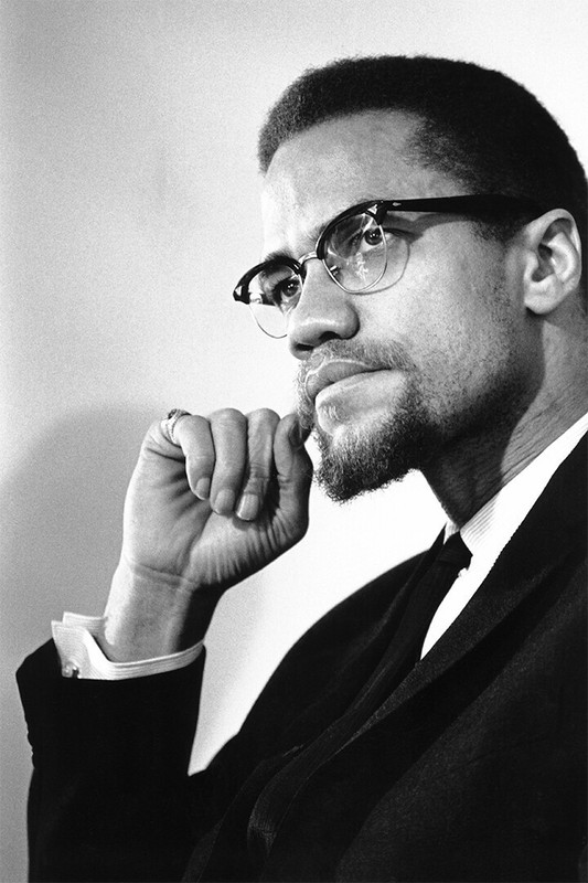 Portrait Of Malcolm X Representative Poster 24×36 Art Print Waterproof Canvas