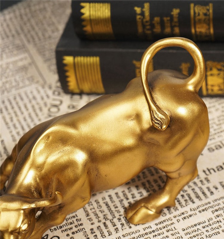 Wall Street Bull Figure Statue The Miami Bitcoin Bull Figurine Carve Doll Cow gallery