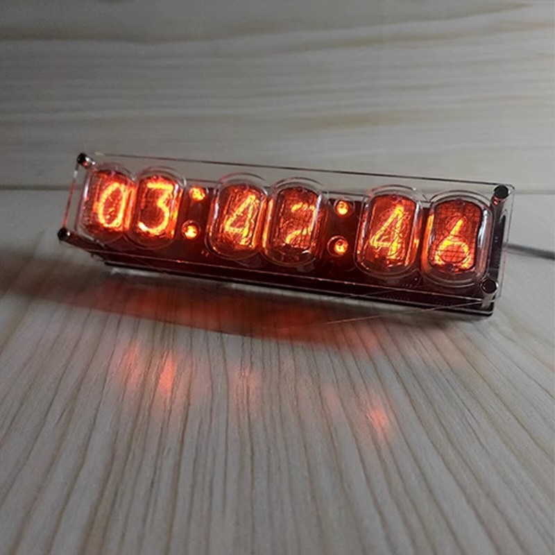 DC5V 6-bit IN-12 Glow Tube Clock IN12 Nixie Clock Base Not Include Tube5h gallery
