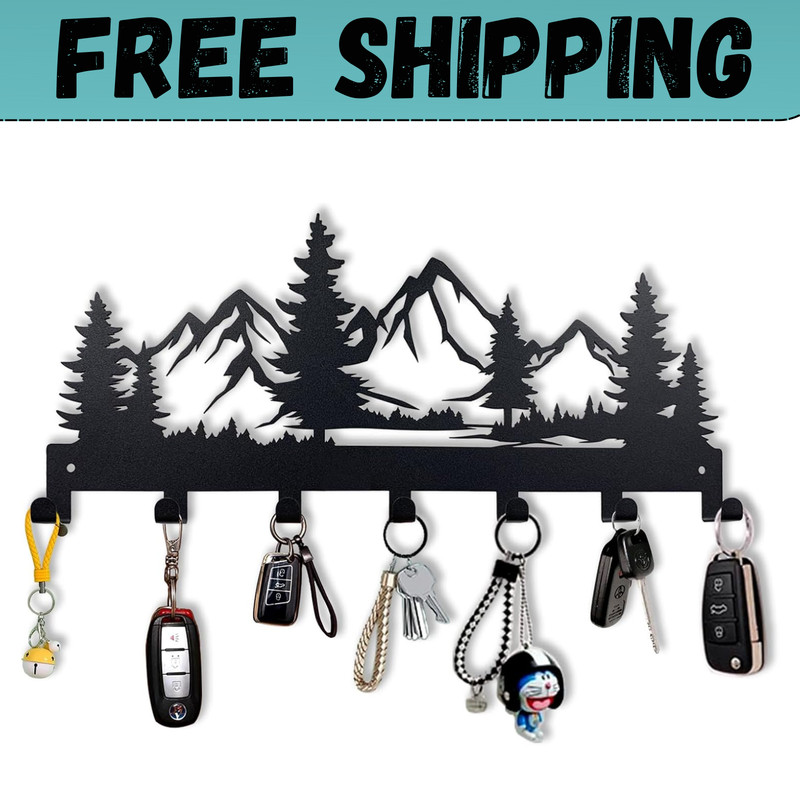 Metal Key Holder Wall Mounted Key Hooks Key Holder for Wall Key Organizer Rack