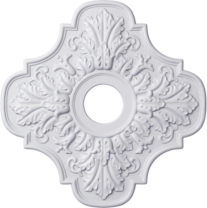 17 3/4″OD X 3 3/4″ID X 1″P Peralta Ceiling Medallion (Fits Canopies up to 4 5/8″