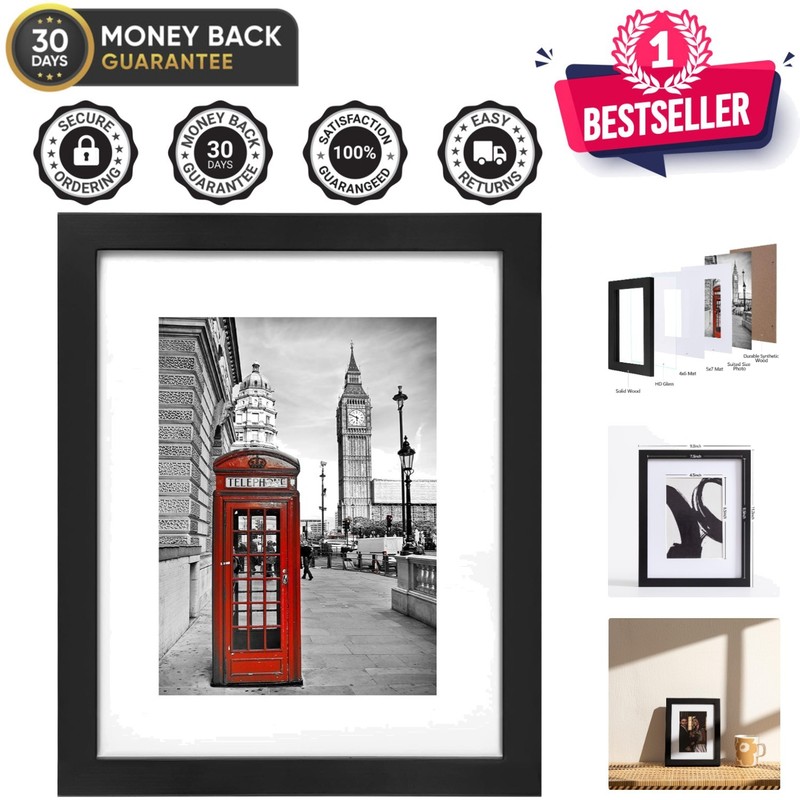 Versatile Solid Wood 8×10 Frame for cherished Memories – Gift-Ready Design