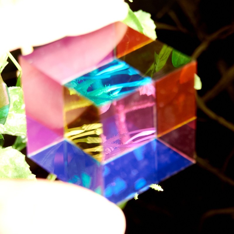 CMY Color Cube, Acrylic Prism, Science Learning Educational Toy, Desktop Decor gallery