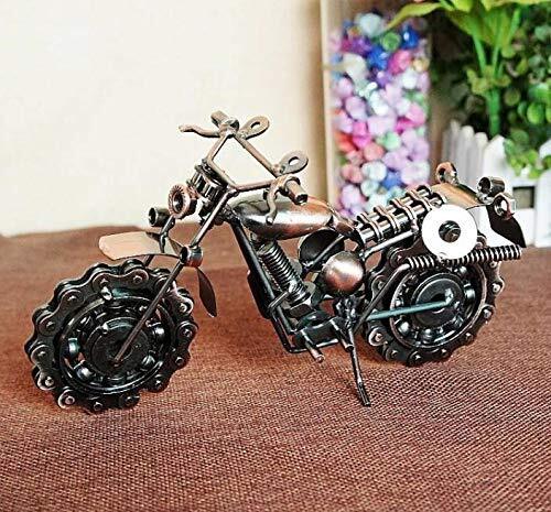 Metal Motor Bike Miniature Showpiece, Large, Silver