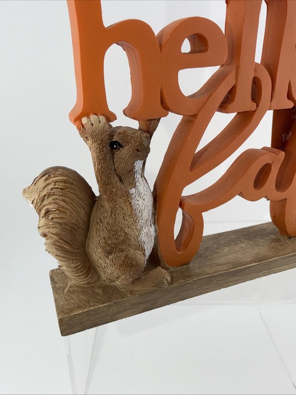 “Hello Fall” Ashland Autumn Fall Tabletop Décor Seasonal Shelf Display gallery