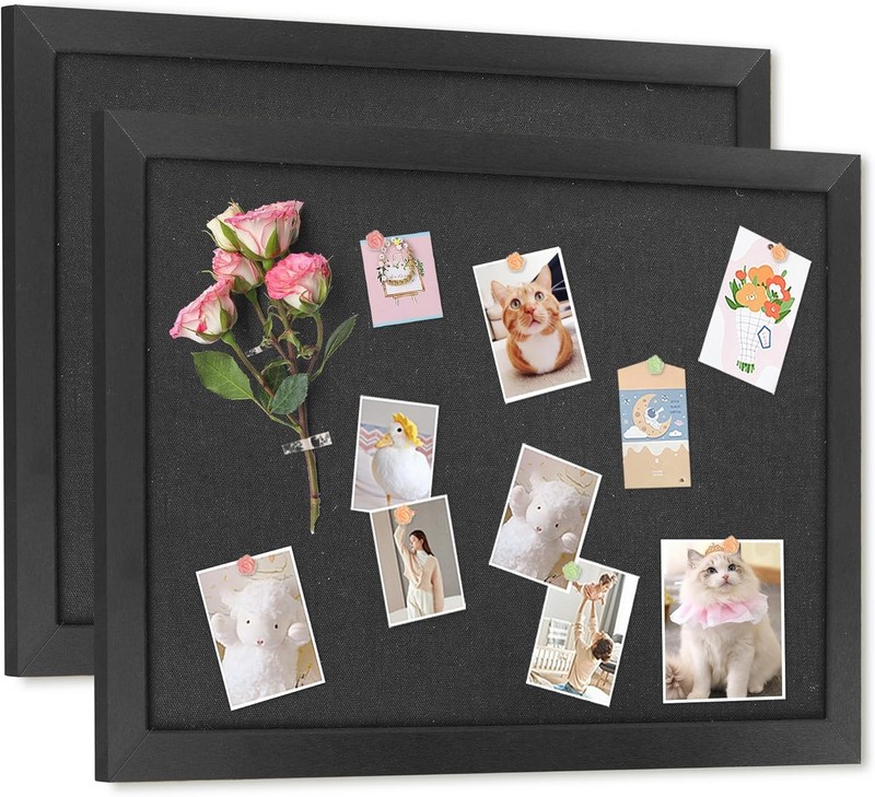 Cork Board Bulletin Board W/ Linen Corkboard Wall Mounted Pin Board for School