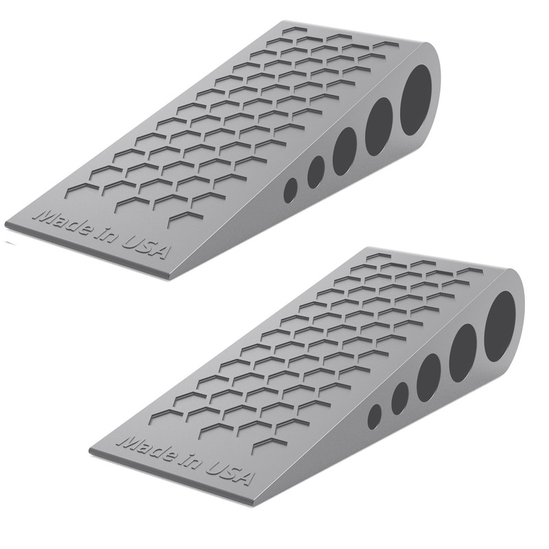Rubber Door Stop Wedge Honeycomb NonSlip Heavy Floor Doorstop Stoppers 2 Pcs