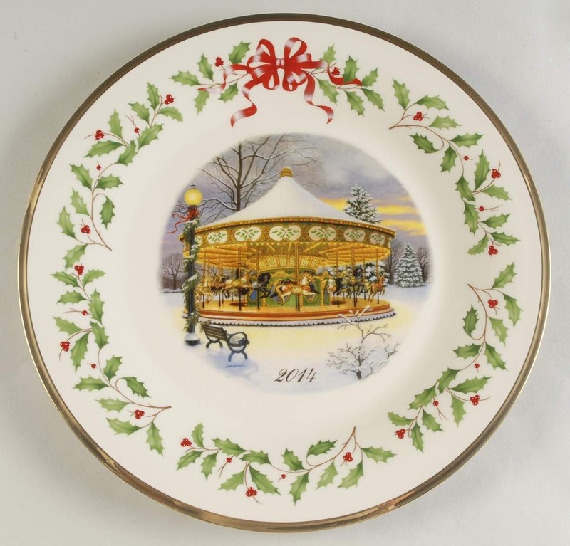 Lenox Holiday Annual Christmas Plate 2014 Holiday Carousel – Boxed 10294990