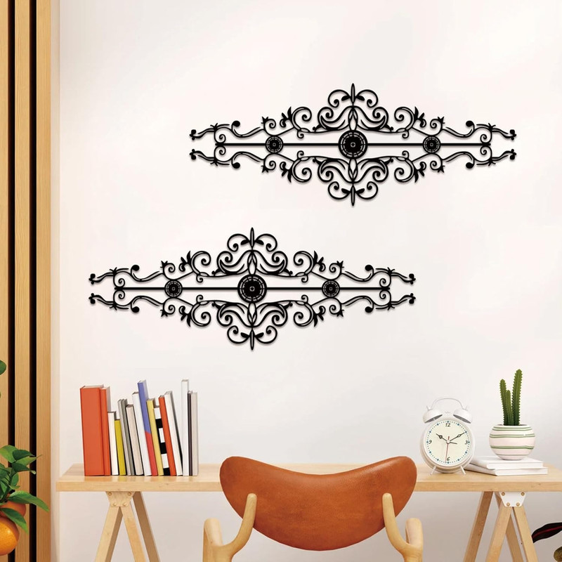 Metal Scroll Wall Decor Rustic Iron Wall Medallion Small Traditional Scroll Arts gallery