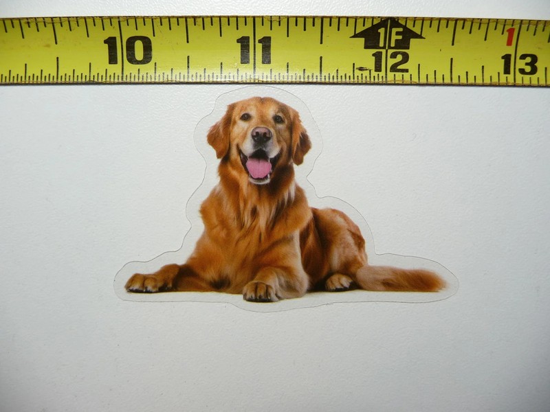 GOLDEN RETRIEVER DOG SMALL STICKER DECAL PET COLORFUL BEST FRIEND