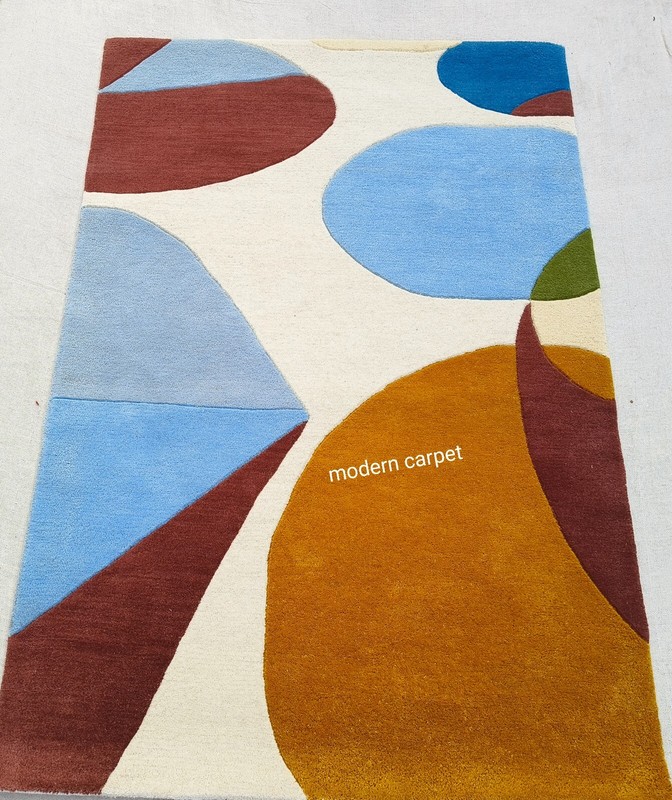Modern Shape Rugs 3x5 Feet Handmade 100% Woolen Hand Tufted For Home Decoration gallery