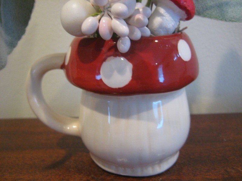 Mushroom- Flower Arrangement - Spring Summer Table Decoration - Bird - Butterfly gallery