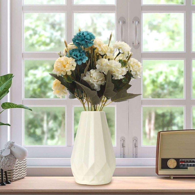 5Bundles Artificial Flowers Bouquet Fake Plant Bunch Wedding Party Home Decor gallery