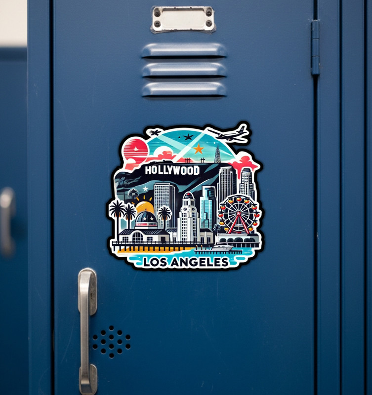 Los Angeles California Fridge Magnet or Laptop Sticker gallery