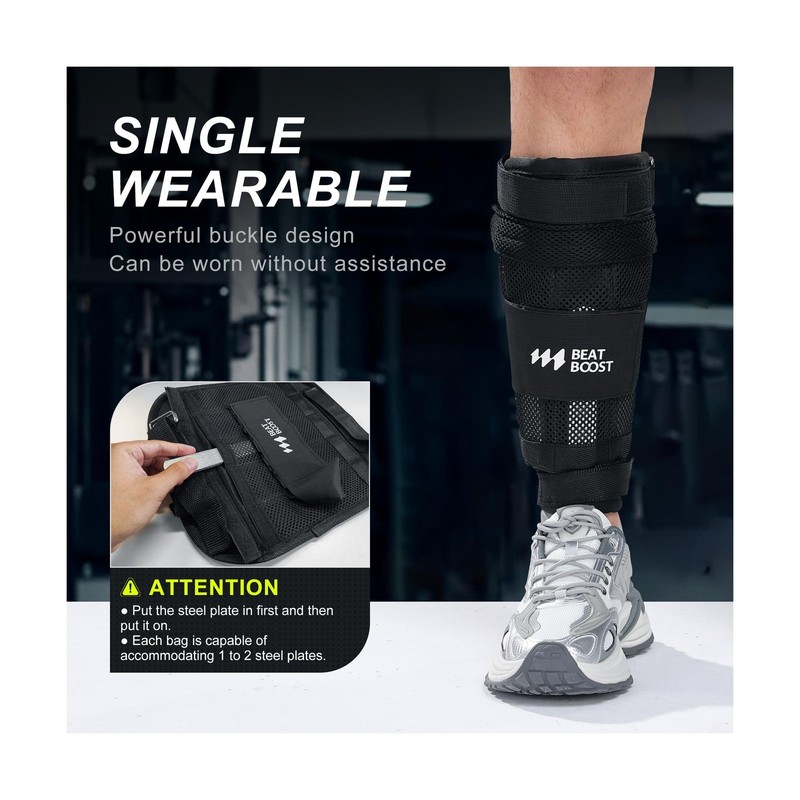 Ankle Wrist Weights 4lb/10lb/15lb/20lb/25lb/30lb BeatBoost Adju... Fast USA SHIP gallery