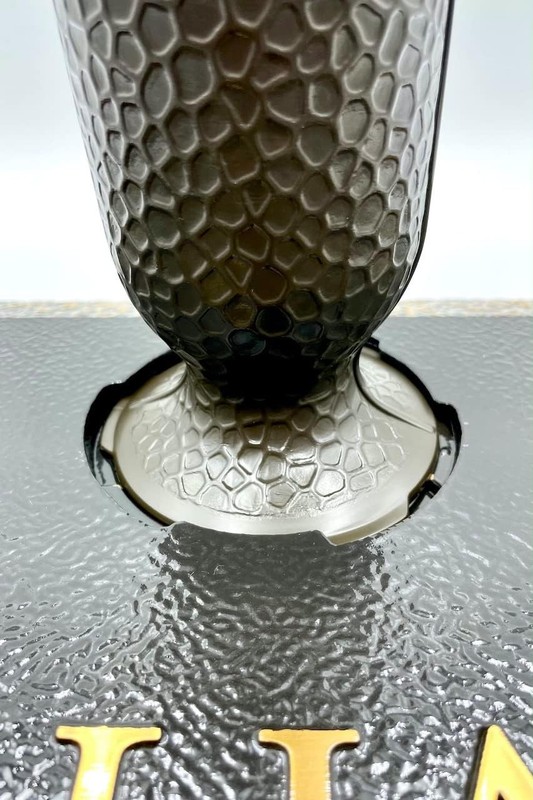 Terravas' Ionic Vase Replacement Cemetery Flower Vase - 4" D Base with 3 Flanges gallery
