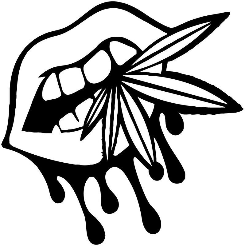 Marijuana Bites Decal Sticker – Bold Cannabis Design for Lifestyle – 6227