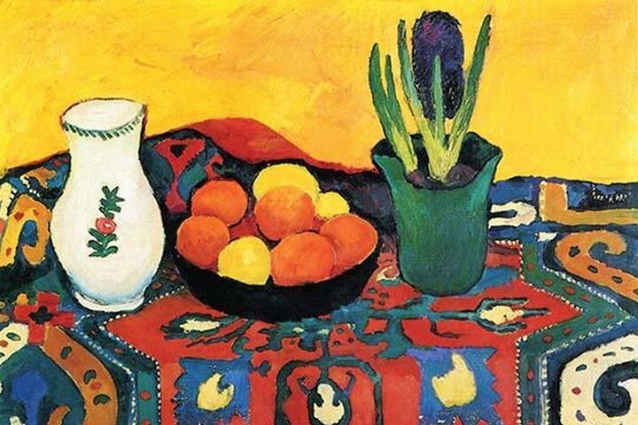 Still Life with Hyacinthe by August Macke – Art Print