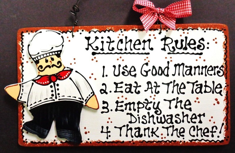 FAT CHEF SIGN Kitchen Rules Bistro Cucina Wall Art Hanger Decor Italian Plaque
