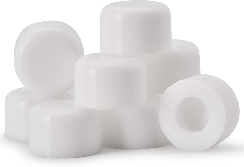Rubber Door Stop Replacement Tips – Doorstop Bumpers, Universal Size (White)