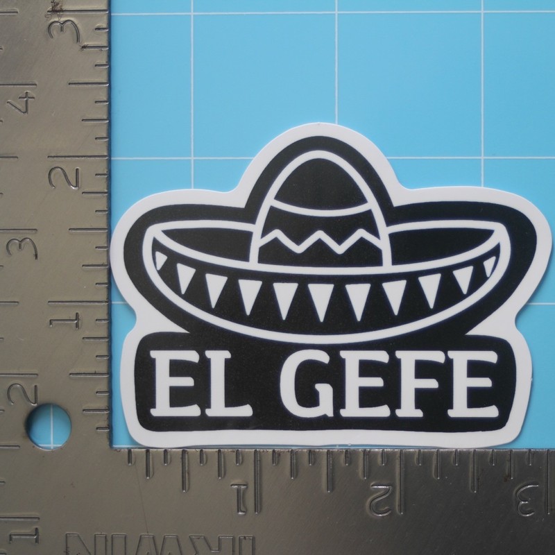 Mexican Sticker (EL JEFE SOMBRERO) Chicano Mexico Humor Funny, Gloss PVC Decal