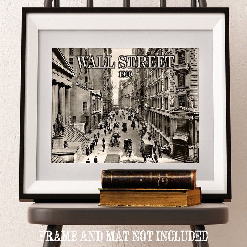 Wall Street 1909-11x14 Unframed Art Print - Great Gift for Financial Planners gallery