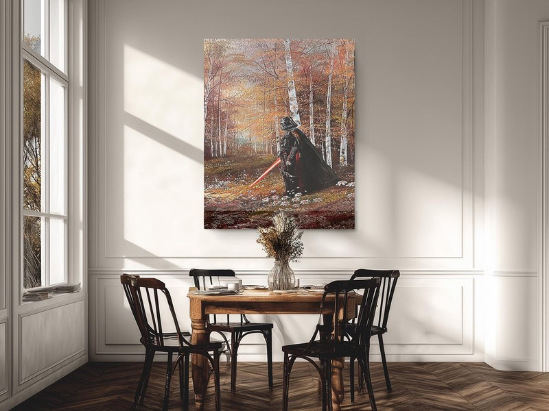 Dark Lord Forest Canvas Print, Sci-Fi Movie Inspired Wall Art gallery