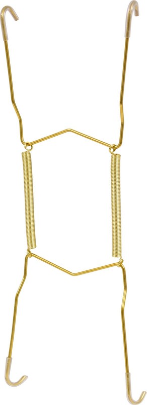 Hillman 122052 Plate Hanger, 8-11 Inch, Brass 1 Count (Pack of 1),