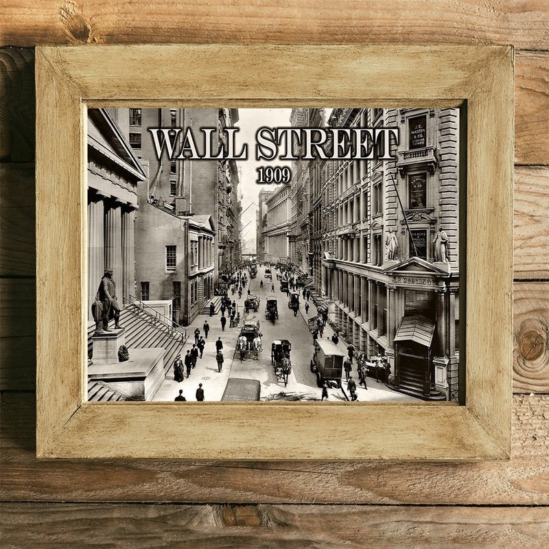 Wall Street 1909-11x14 Unframed Art Print - Great Gift for Financial Planners gallery