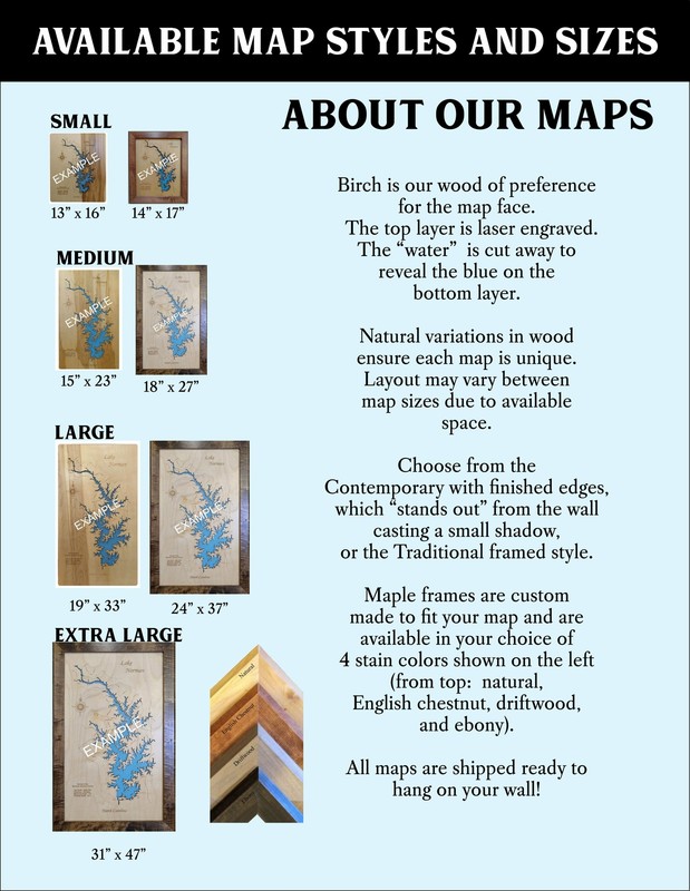Lake Livingston, TX - Laser Cut Wood Map | Wall Art | Made to Order gallery