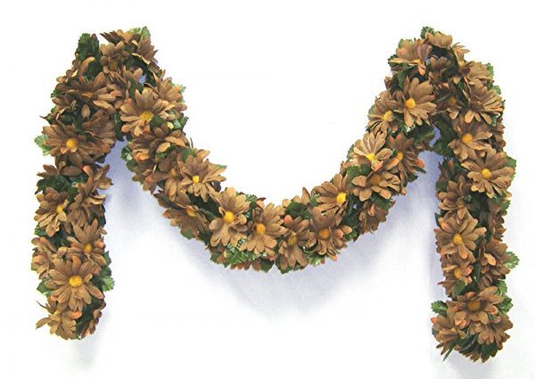 Daisy Garland Set of 2 6ft Long Brown