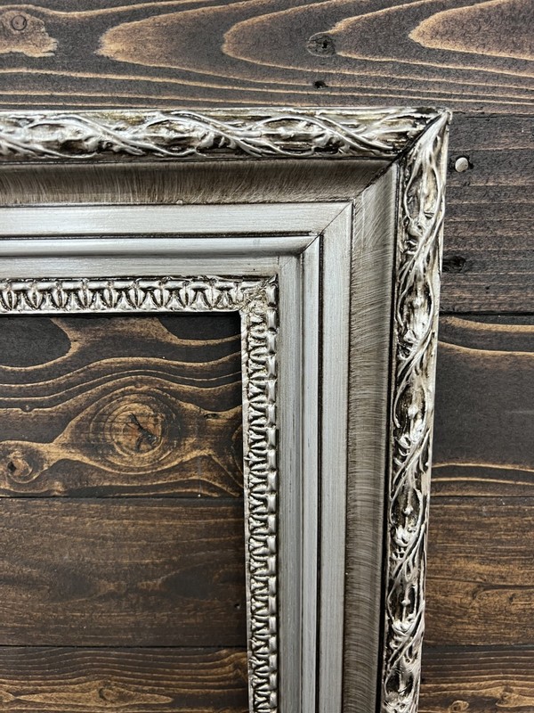 16 x 20 In stock- Classic compo ornate wood frame, silver frame, wood picture gallery
