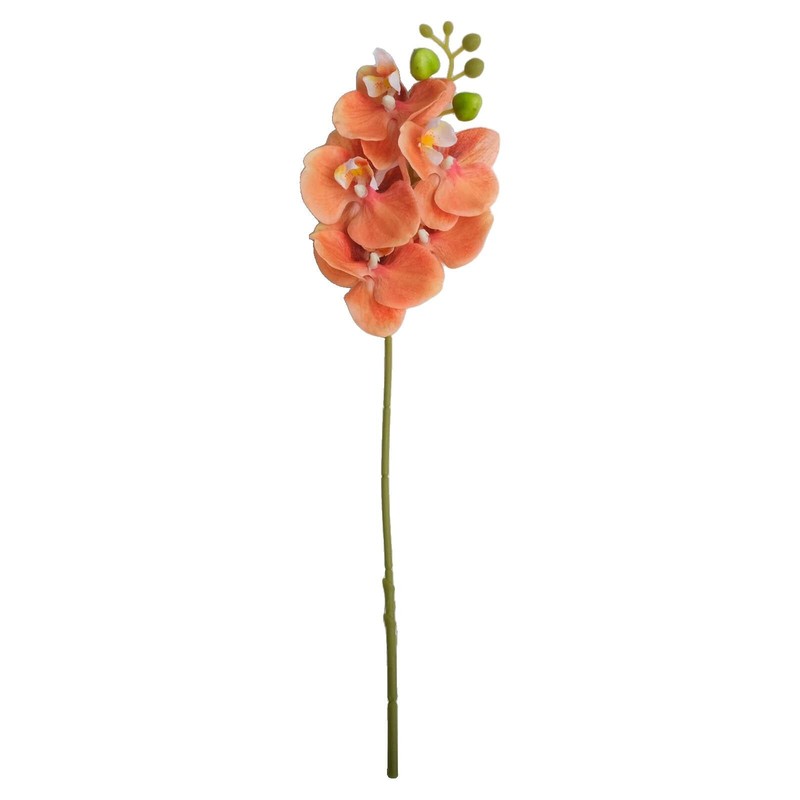 Delicate 17 7 inch Artificial Orchid Flowers Set of 4 Phalaenopsis Stems gallery