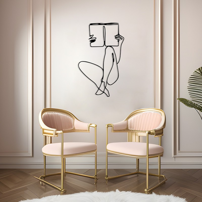 Minimalist Line Art, Metal Wall Decor, Metal Wall Art, Home Wall Hangings