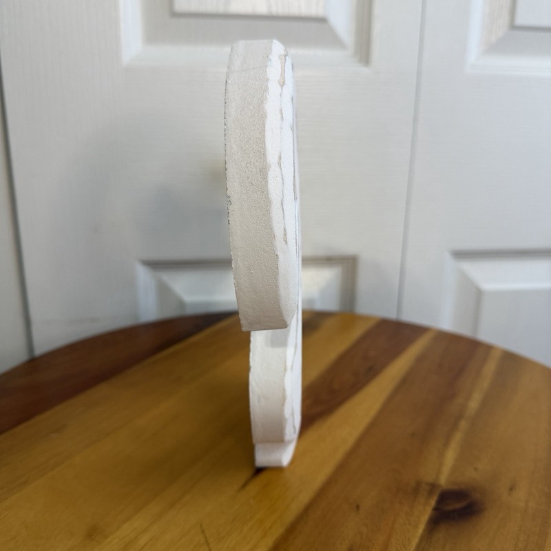 Wood Distressed Look White Squirrel Bronze Nut Free Standing Decor Cottage Farm gallery