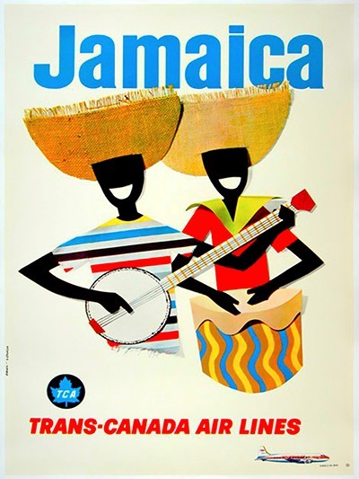 Jamaica Art Vintage Travel Poster Jamaican Print 12×16″ Rare Hot New XR153