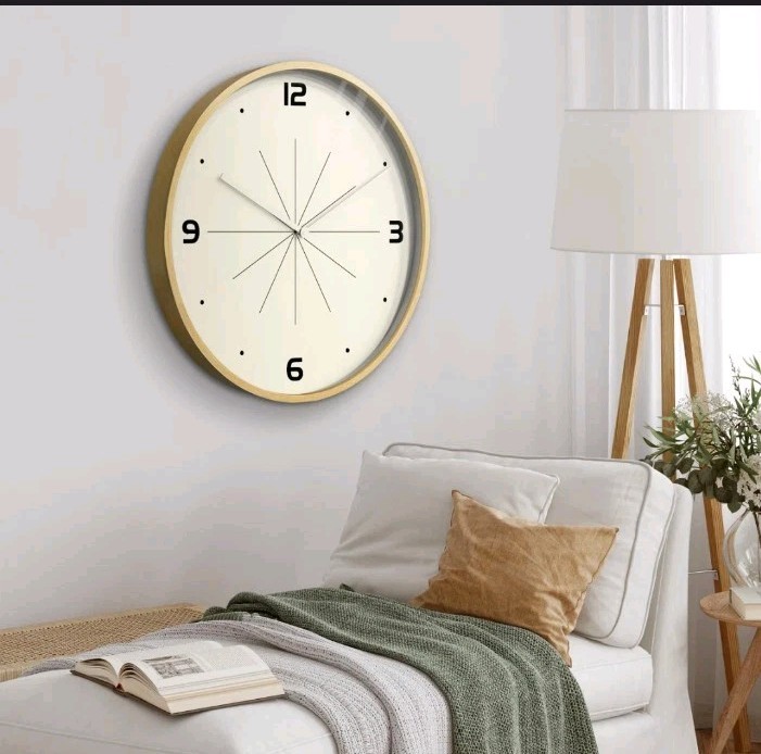 24″- SIGNLEADER 24 Inches Round Wooden Wall Clock