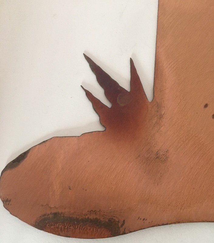 Stained Copper Horse Laser Cut Handmade Metal Local Made Horse Yard/ WallDecor gallery