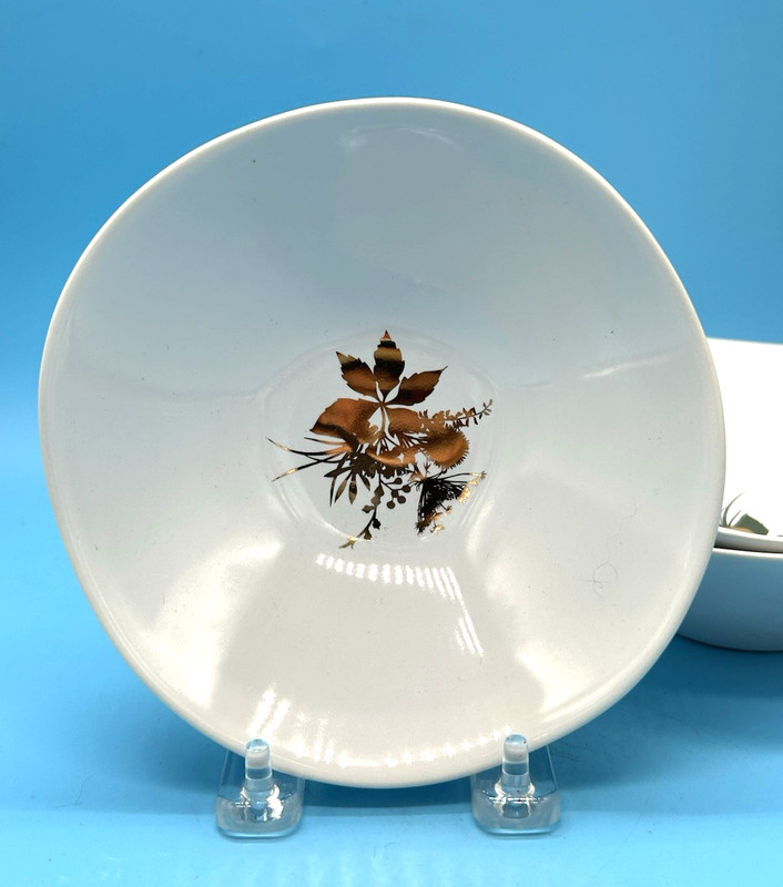 UMBRA Modern Design Gold Flowers Bowl by Michelle Ivankovic/Stuart Li Rare 6”